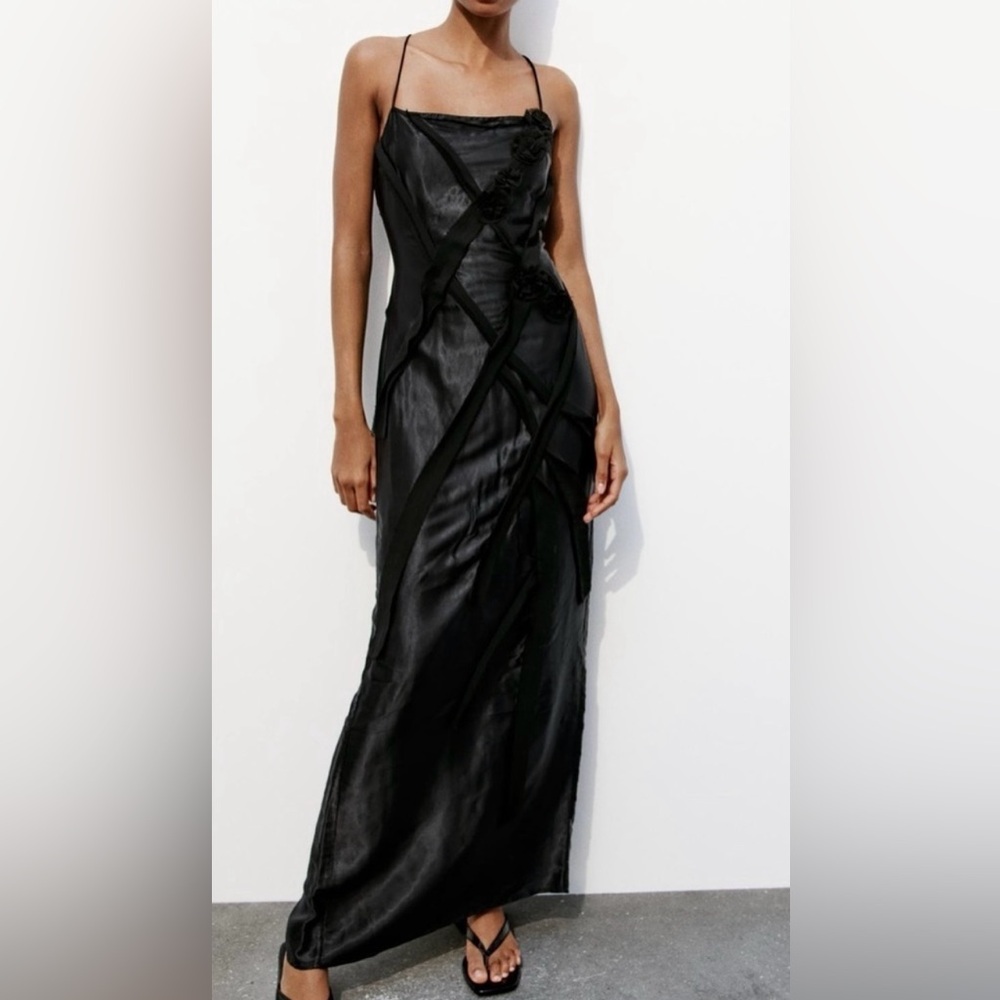 Zara embellished strappy Maxi